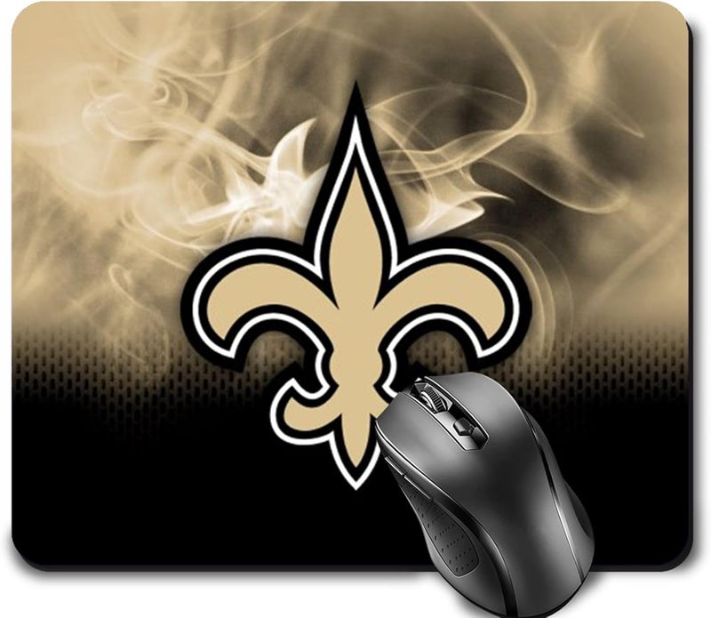 ZYJTEK Gaming Mouse Pad for Football Sports Fans,Gold Design Non-Slip Rubber Base Square Mousepad for Computers Laptop Desk Mat - Image 2